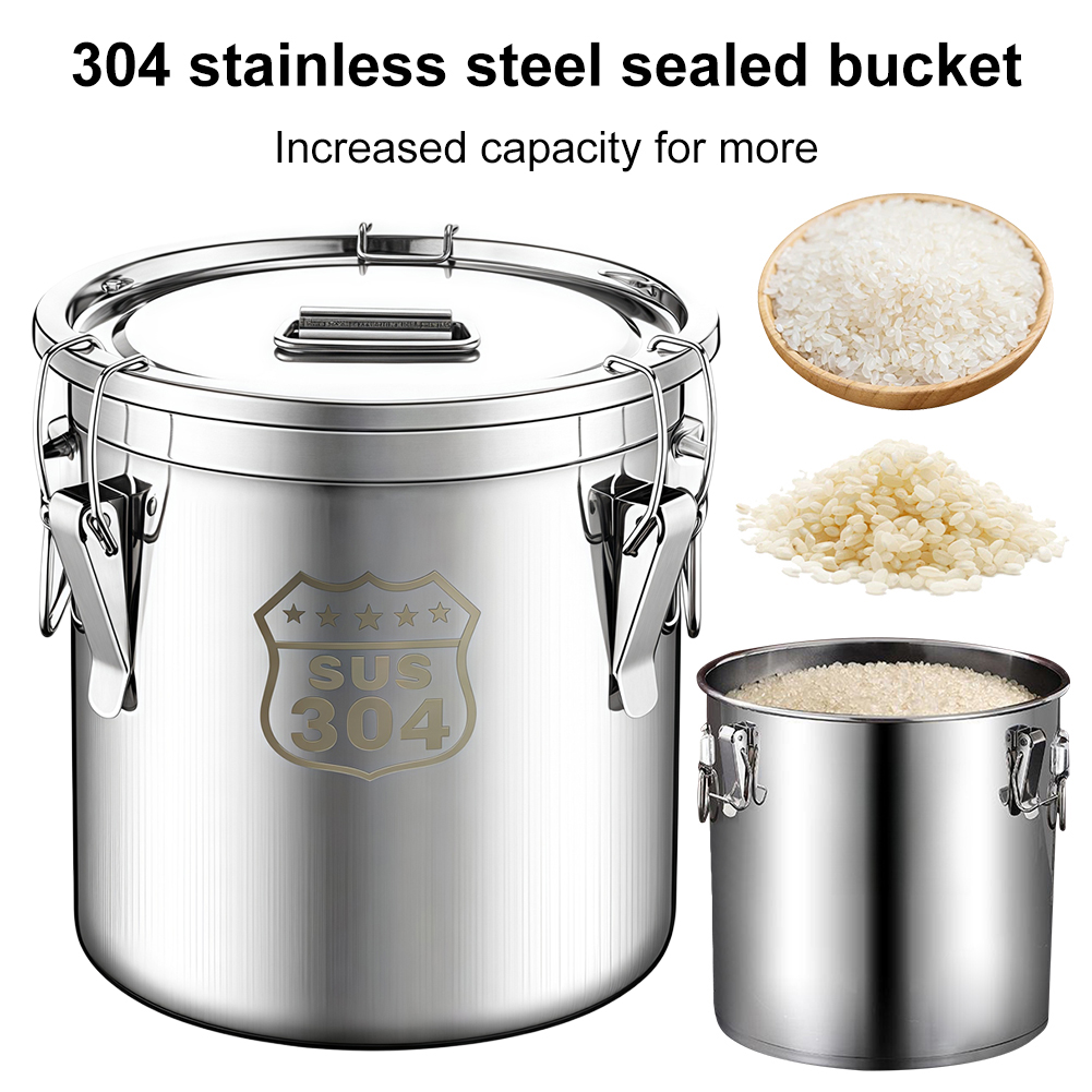 Food Storage In Restaurant - Recipiente de Cocina de Acero Inoxidable