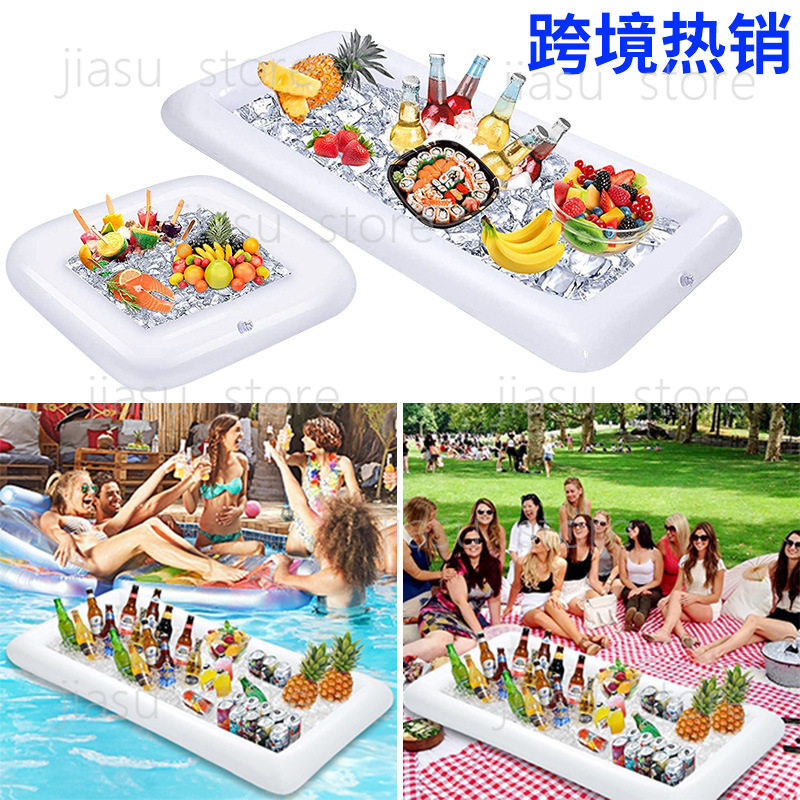 Food Storage In Cooler - Bandeja enfriadora de hielo inflable multifuncional,
