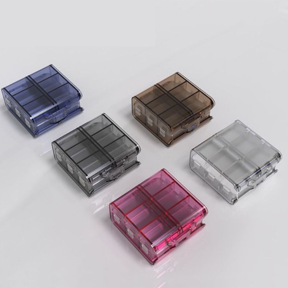 Food Storage Large Plastic Containers - Caja dispensadora de pastillas de 12