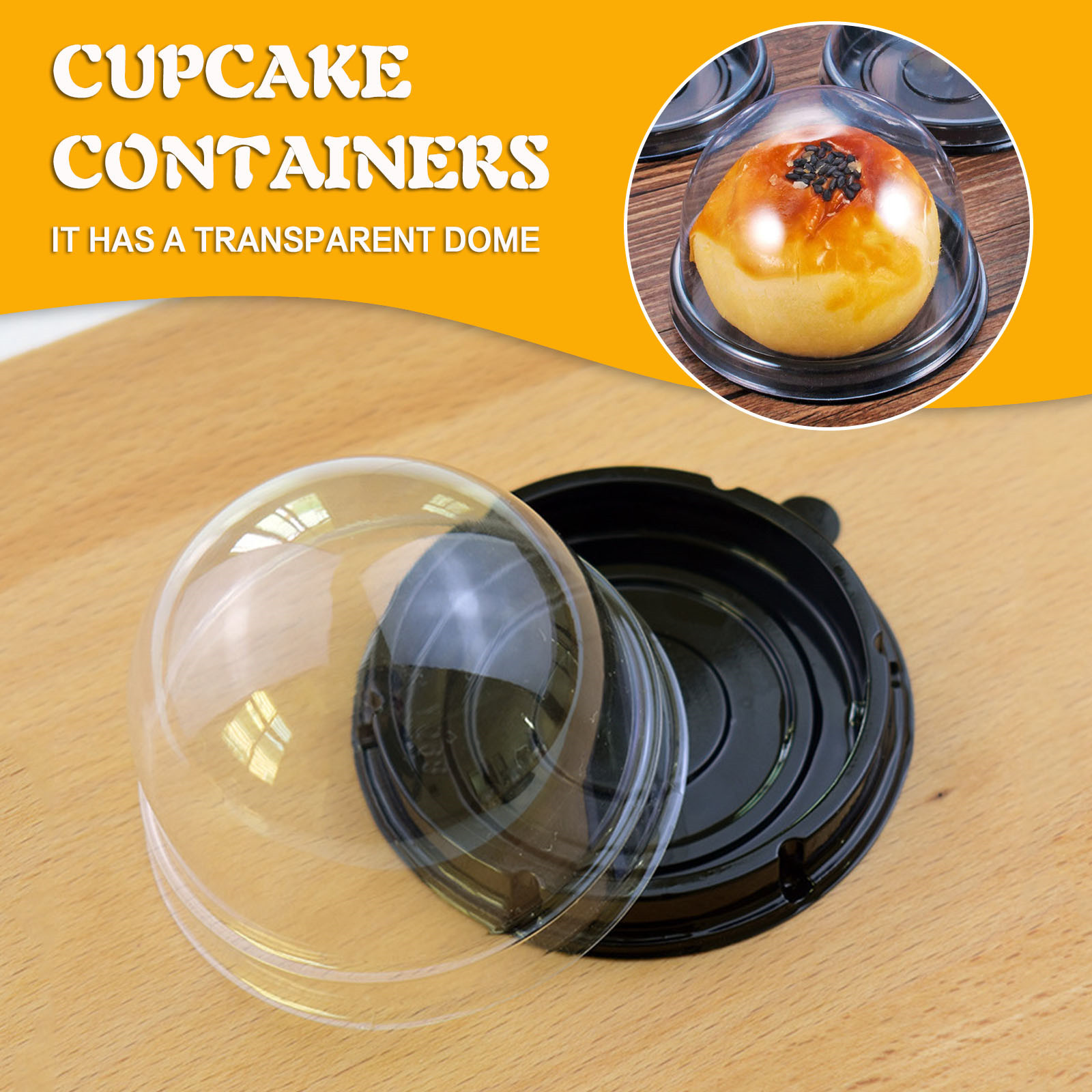 Egg Storage Holder - Caja Contenedora Redonda de Plástico Transparente