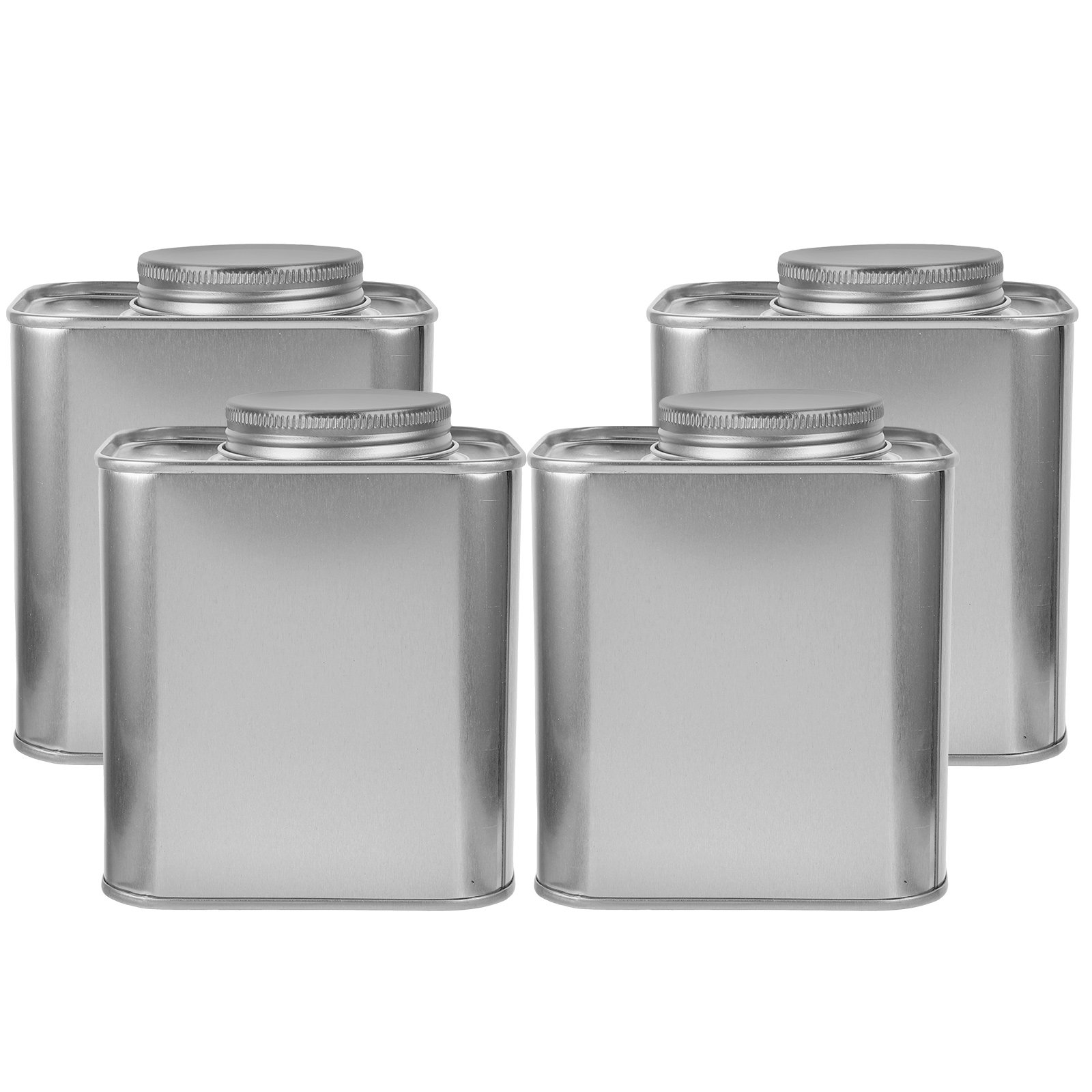 Food Storage Large Plastic Containers - 4 piezas de recipientes de hojalata