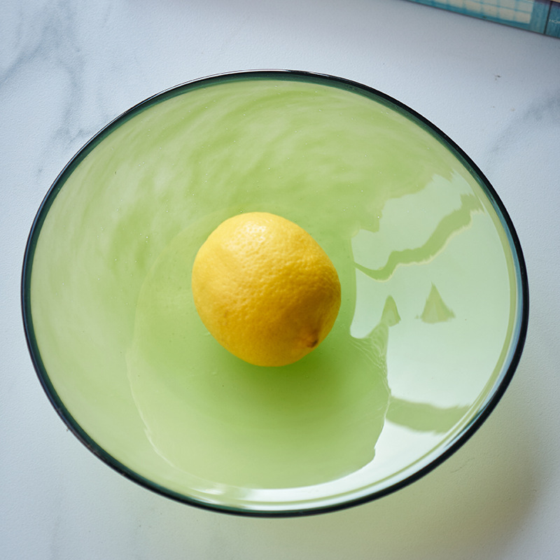 Food Storage Glass Round - Plato de fruta de vidrio de