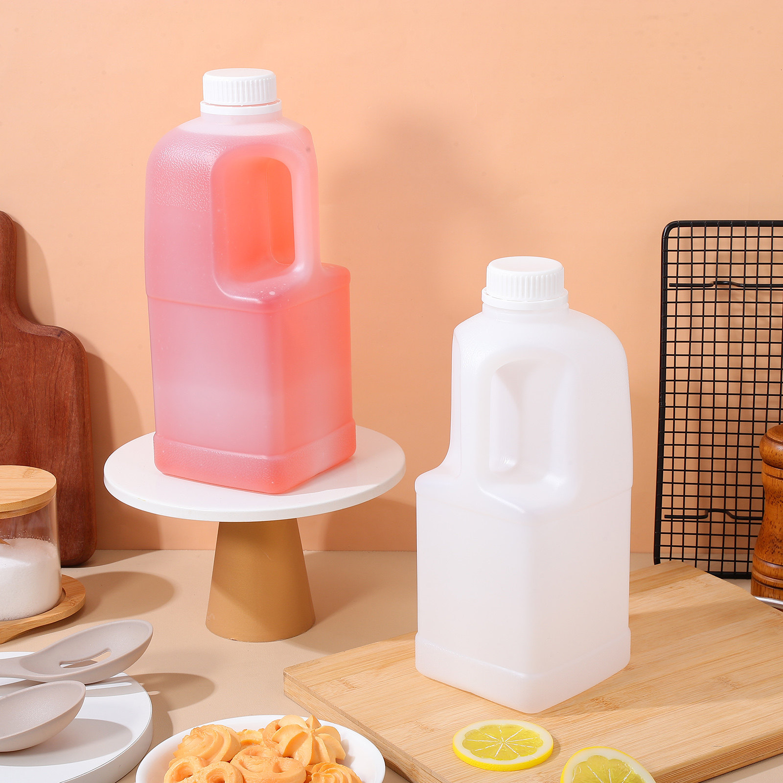 Food Storage Large Plastic Containers - Jarra de almacenamiento de agua de