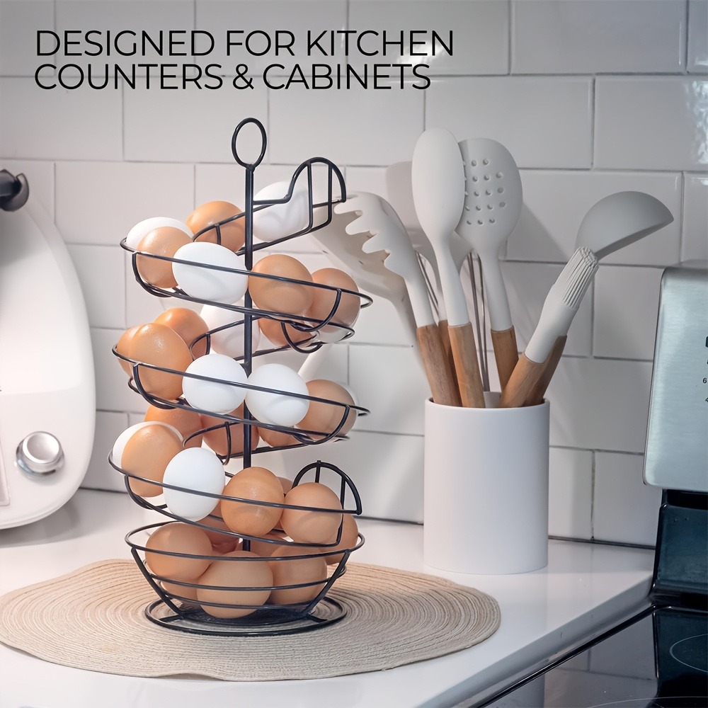 Egg Storage Holder - Porta Huevos en Espiral de Alambre