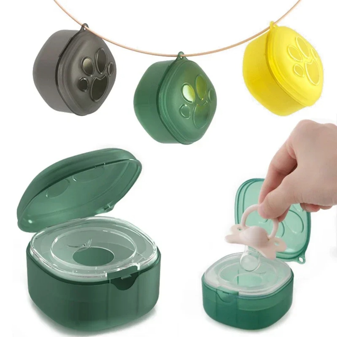 Food Storage Silicone - Caja de chupete de silicona de