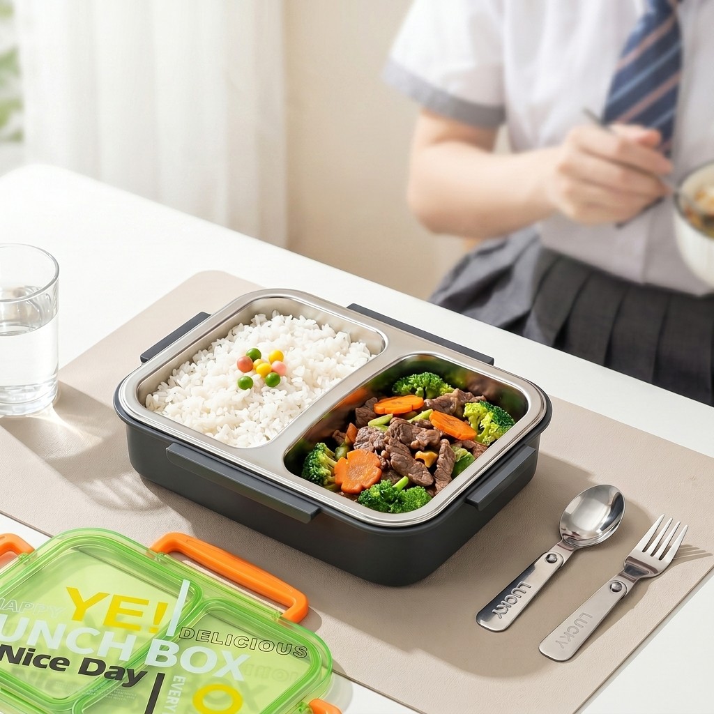 Storage Food Prep - Lonchera Bento de Acero Inoxidable 304