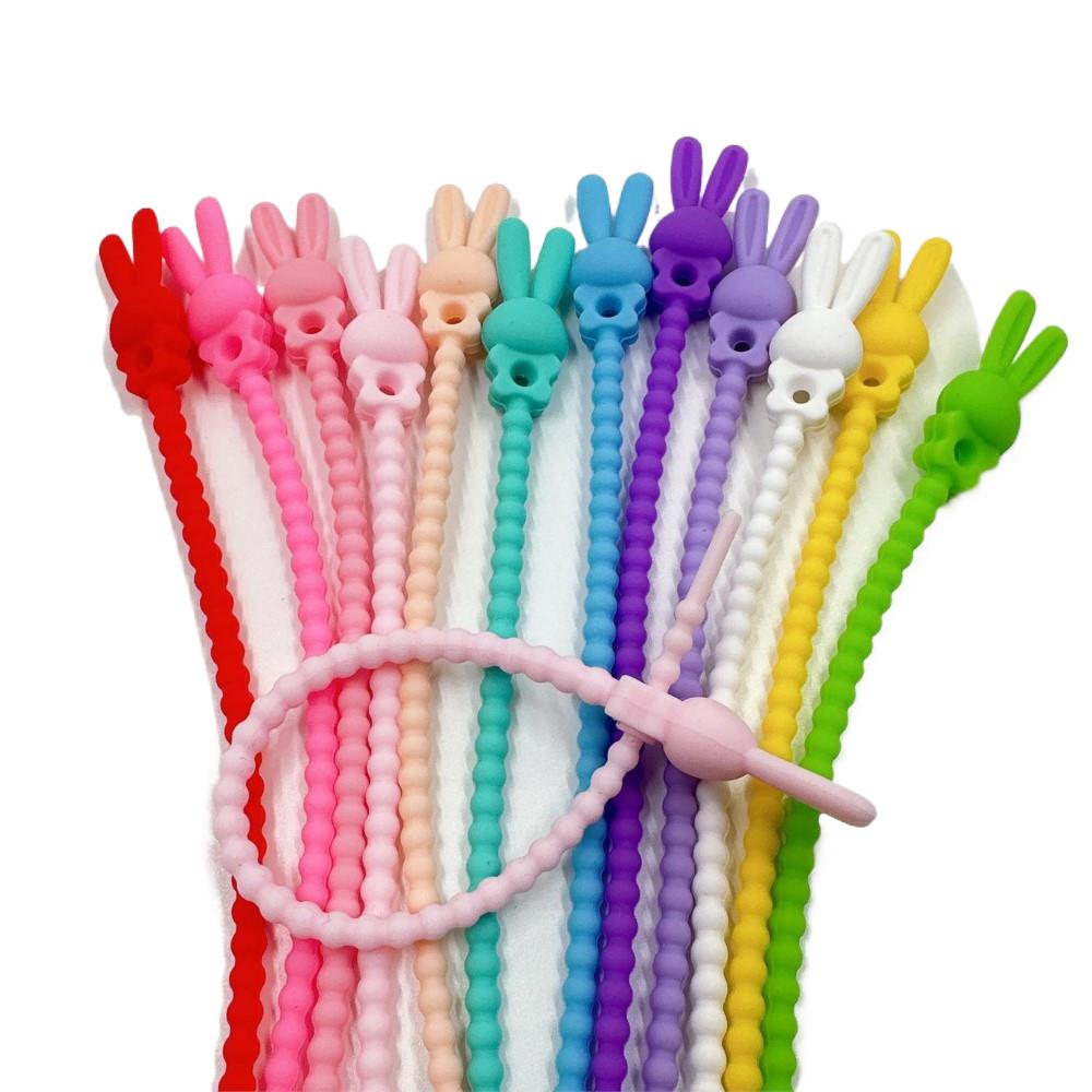 Food Storage Reusable Bags - Organizador de cables de silicona con