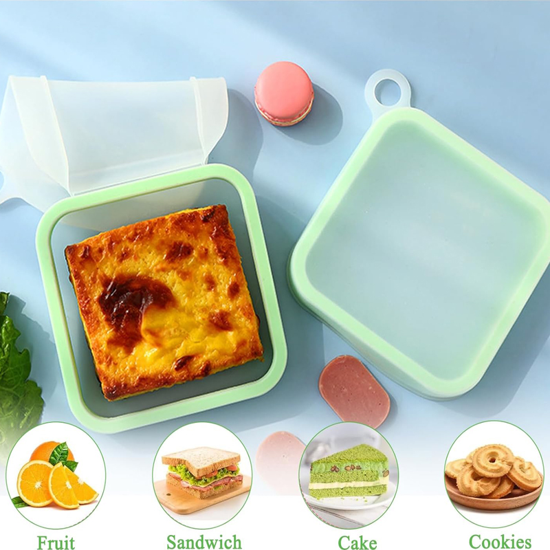 Food Storage Silicone - Caja Bento para sándwiches de silicona