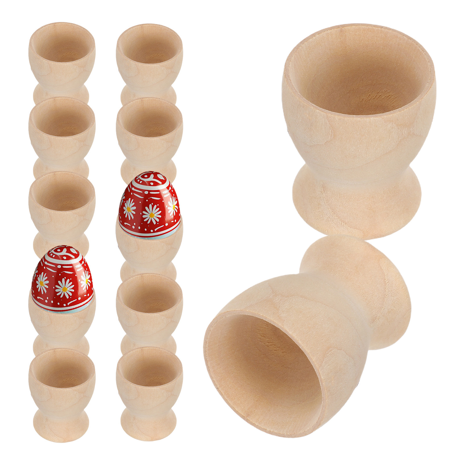 12 piezas de soportes de mader - Egg Storage Holder reseña y precio