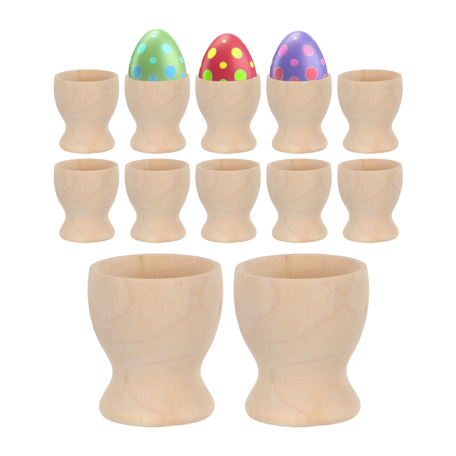 12 piezas de soportes de mader - Egg Storage Holder reseña y precio