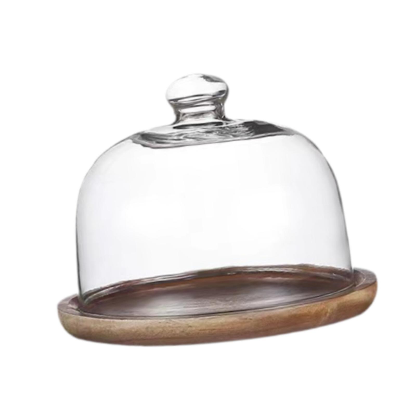 Soporte de Madera para Pastel  - Food Storage Glass Round reseña y precio