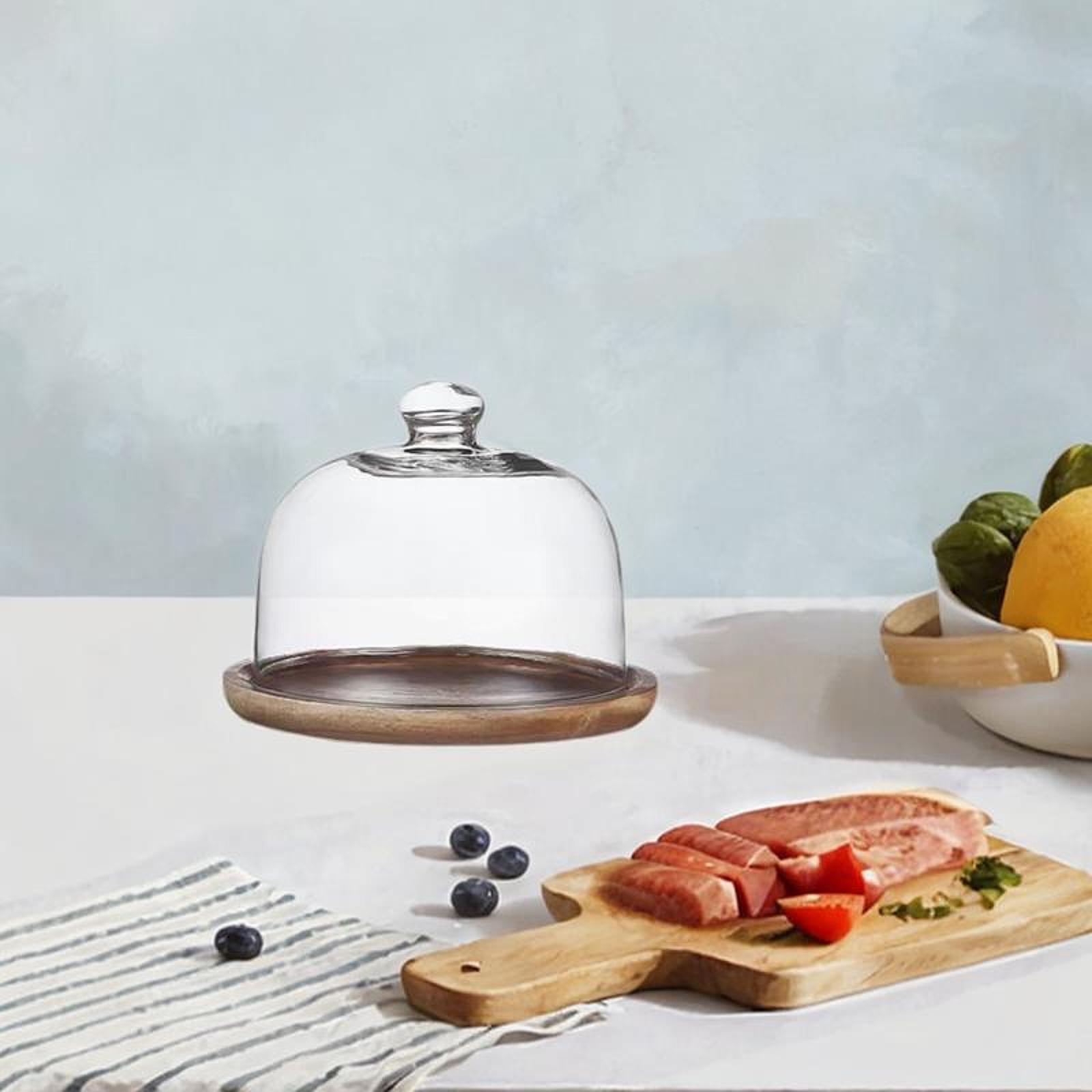 Soporte de Madera para Pastel  - Food Storage Glass Round reseña y precio