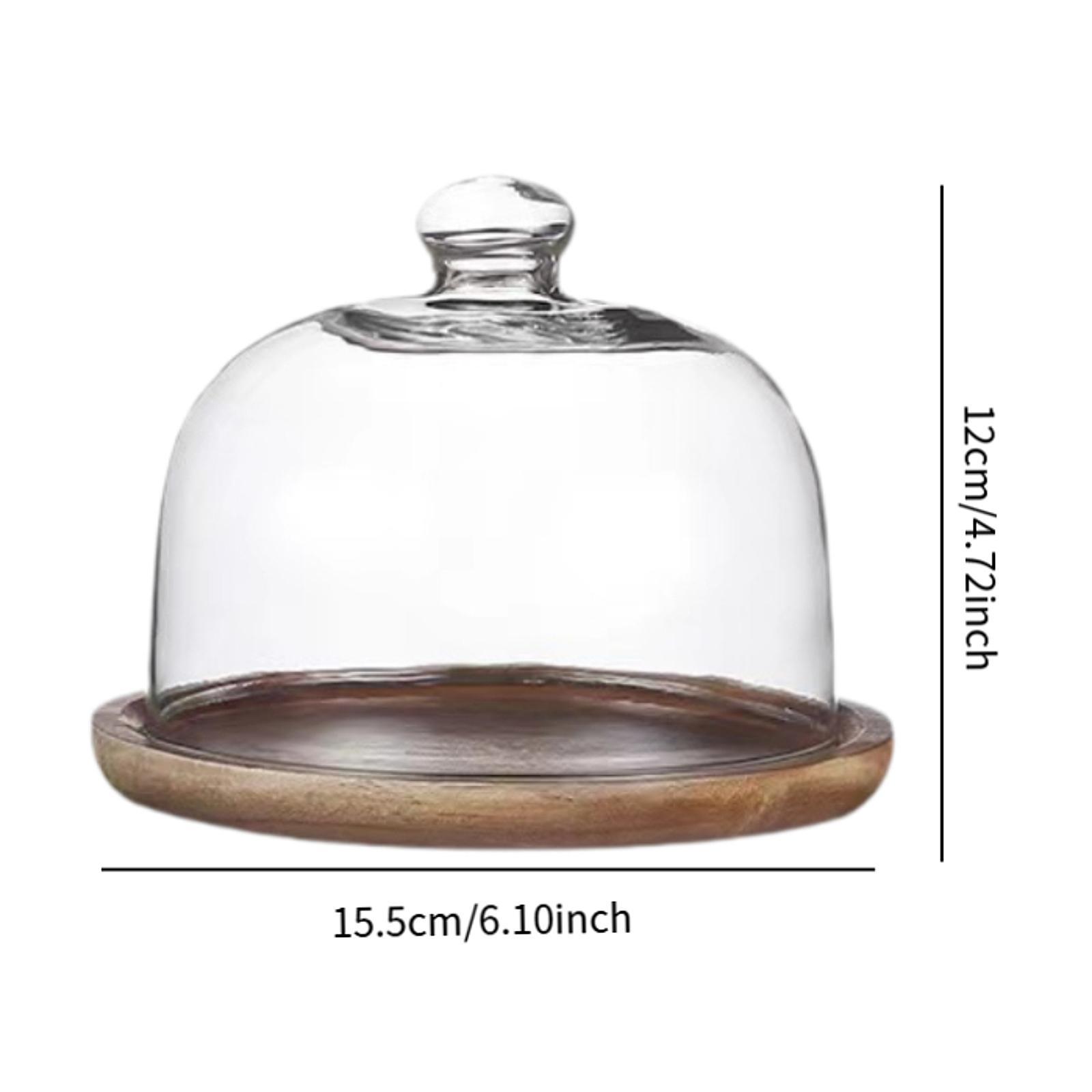 Soporte de Madera para Pastel  - Food Storage Glass Round reseña y precio