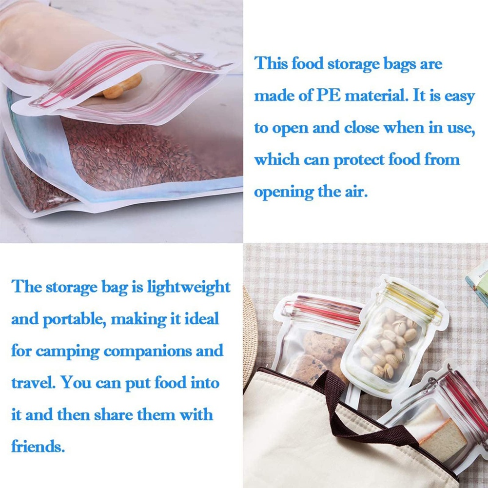 Bolsa reutilizable con cremall - Food Storage Reusable Bags reseña y precio