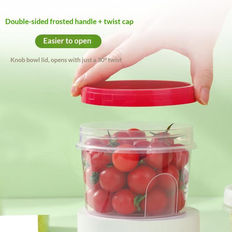 Juego de 4 Recipientes Redondo - Food Storage Glass Round reseña y precio
