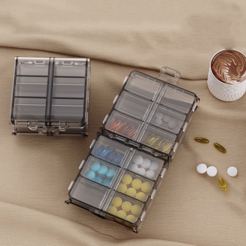 Caja dispensadora de pastillas - Food Storage Large Plastic Containers reseña y precio