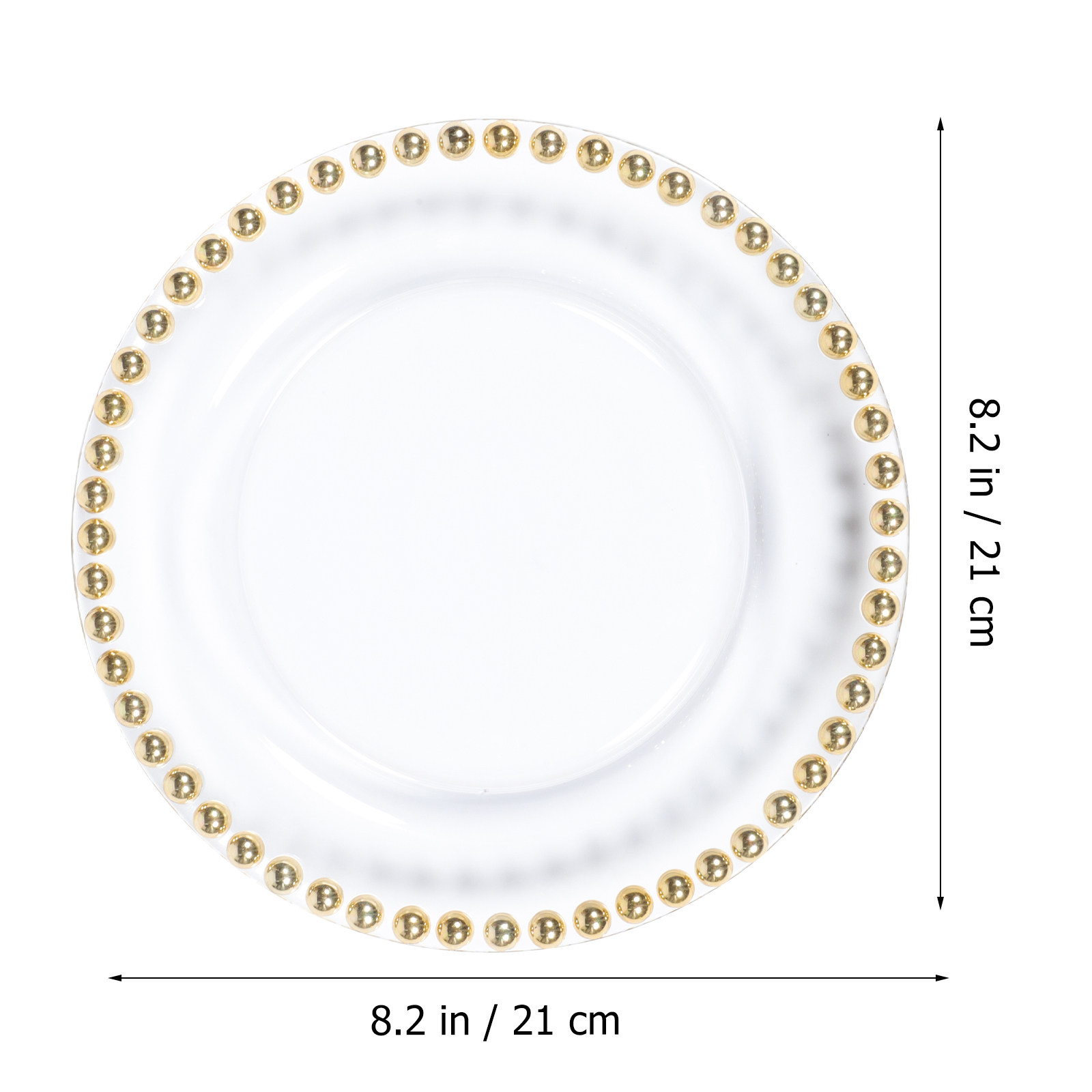 Plato de Vidrio Chapado en Oro - Food Storage In Restaurant reseña y precio