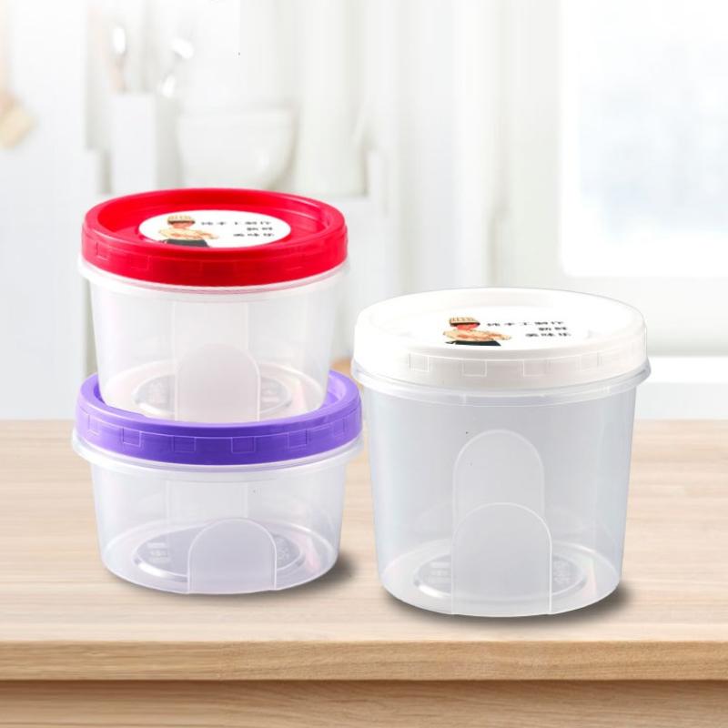 【HG】Juego de 4 Recipientes Red - Food Storage Glass Round reseña y precio