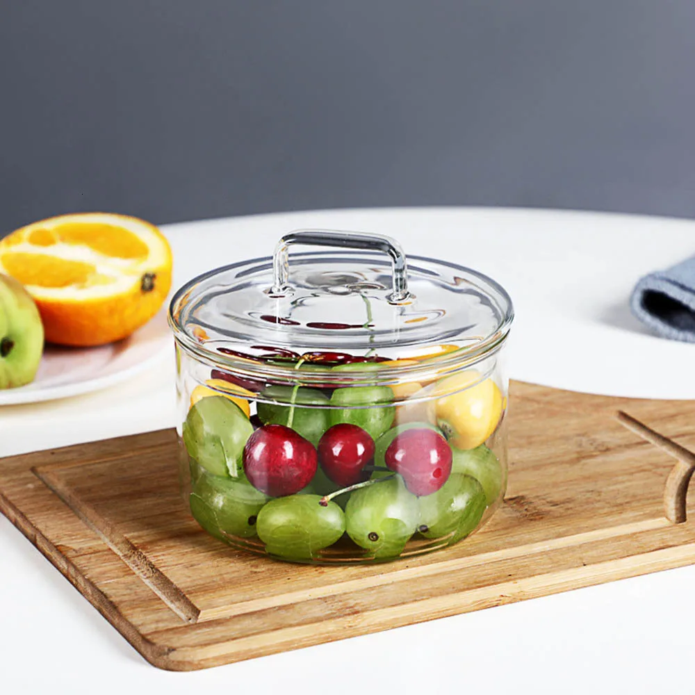 Cuenco de vidrio resistente al - Food Storage Glass Round reseña y precio