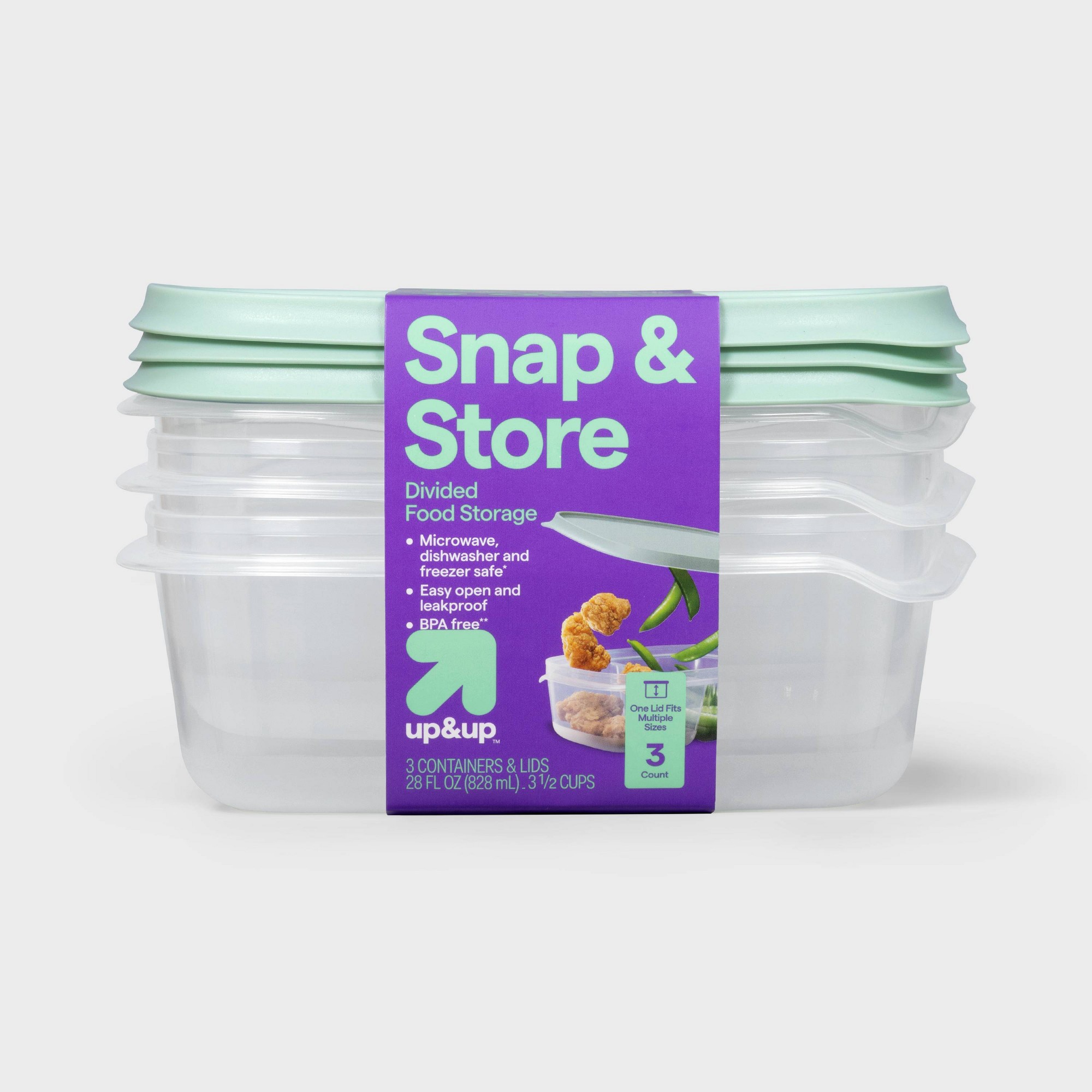 Contenedores de plástico trans - Storage Food Prep reseña y precio