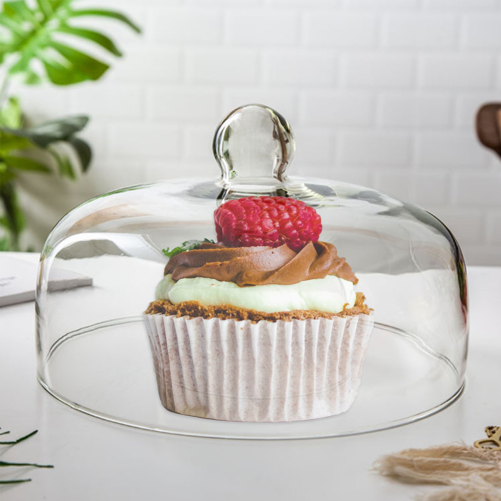 1 unidad de cubierta transpare - Food Storage Glass Round reseña y precio