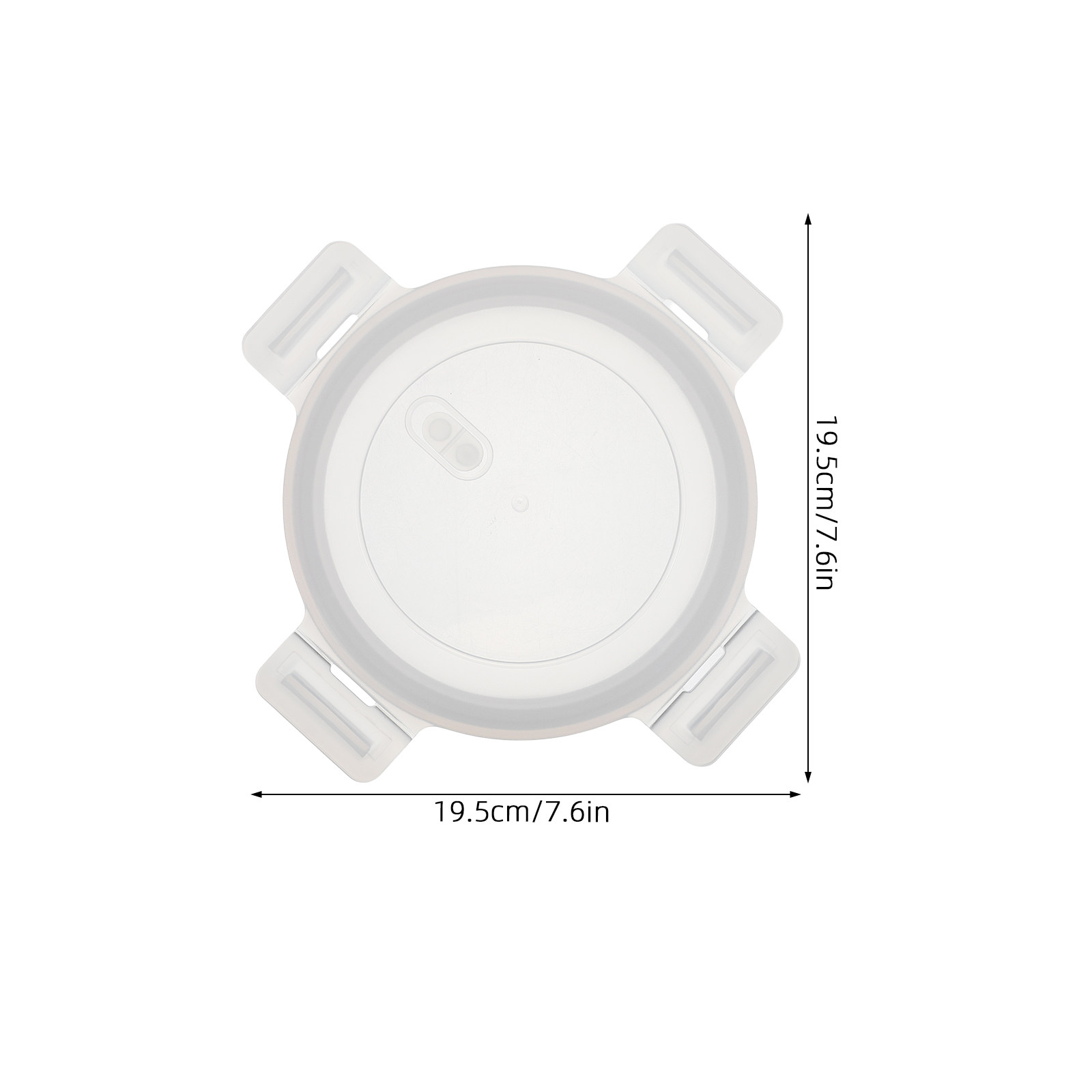Tapa Redonda de 6 Pulgadas con - Food Storage Glass Round reseña y precio