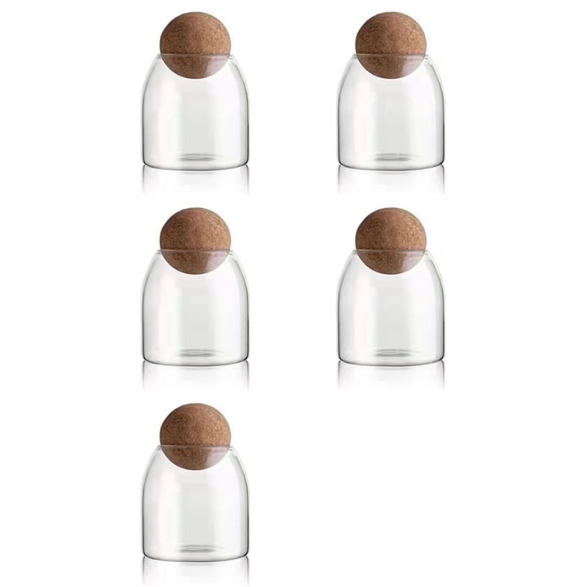 Botellas de Vidrio Transparent - Food Storage Glass Round reseña y precio