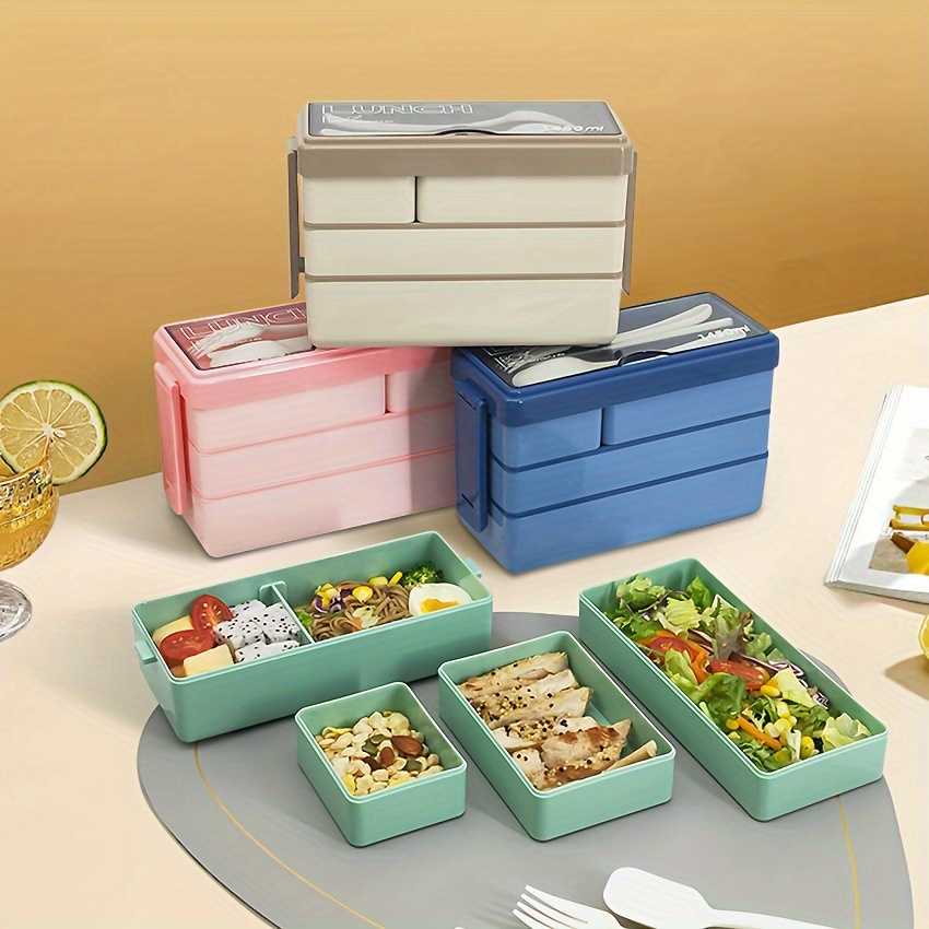 Fiambrera Bento de 1450ML, gra - Food Storage Large Plastic Containers reseña y precio