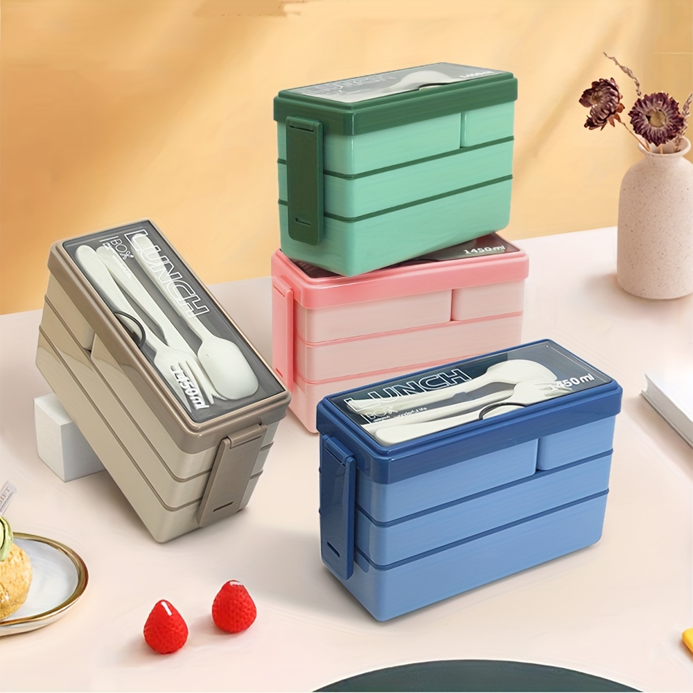 Fiambrera Bento de 1450ML, gra - Food Storage Large Plastic Containers reseña y precio