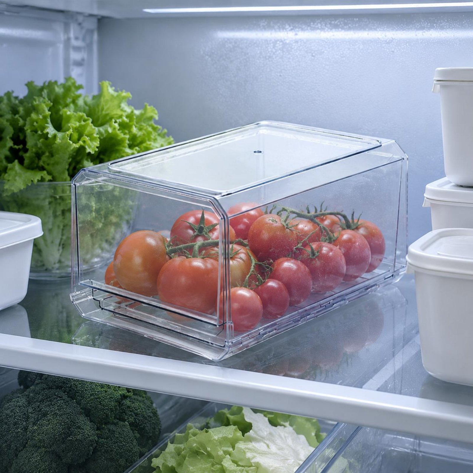 Contenedor Organizador Transpa - Food Storage Large Plastic Containers reseña y precio
