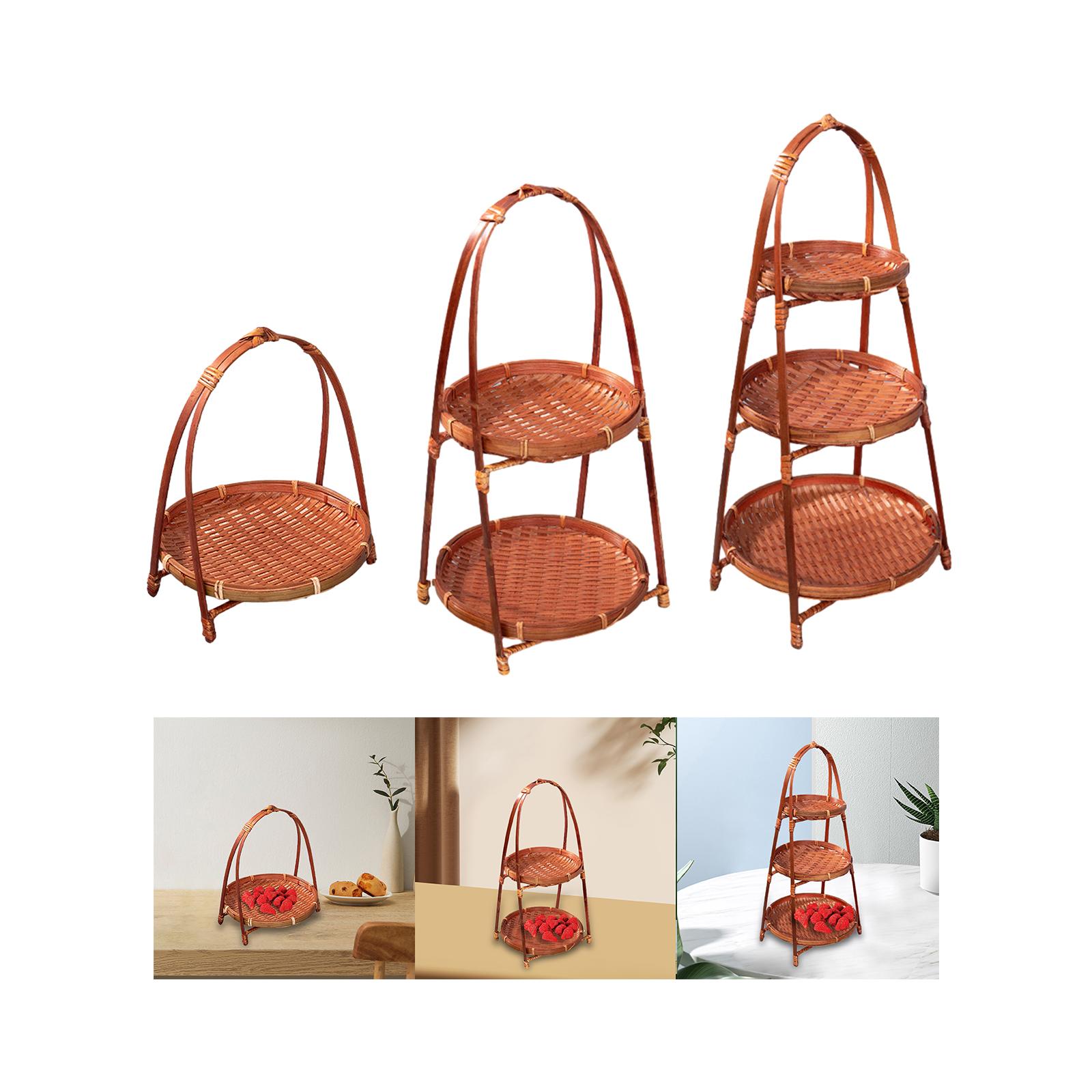 Cesta de frutas tejida de bamb - Food Storage In Restaurant reseña y precio
