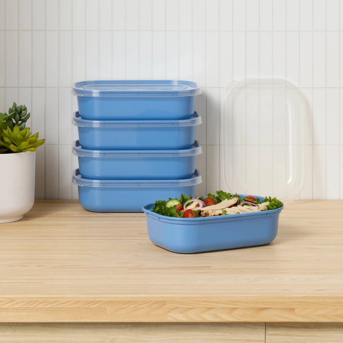 Juego de 10 Recipientes de Plá - Storage Food Prep reseña y precio