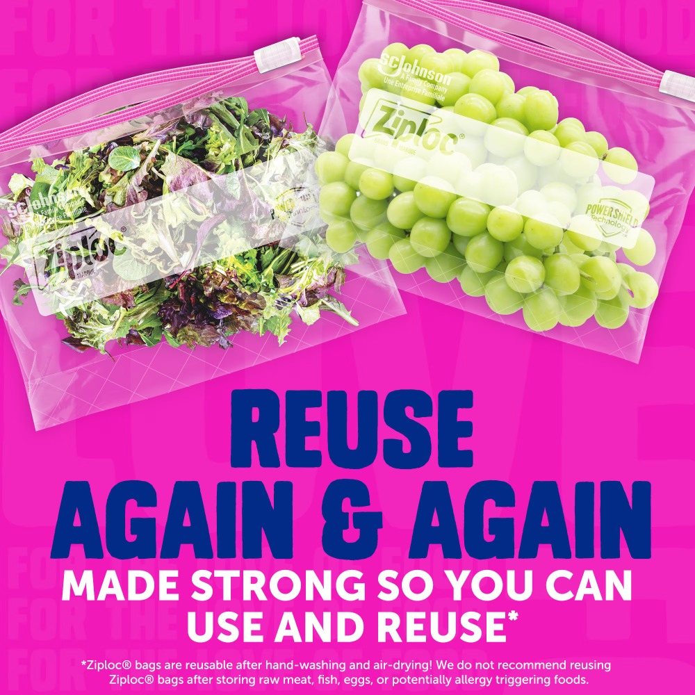 Ziploc ®   Bolsas deslizantes  - Ziploc Food Storage reseña y precio