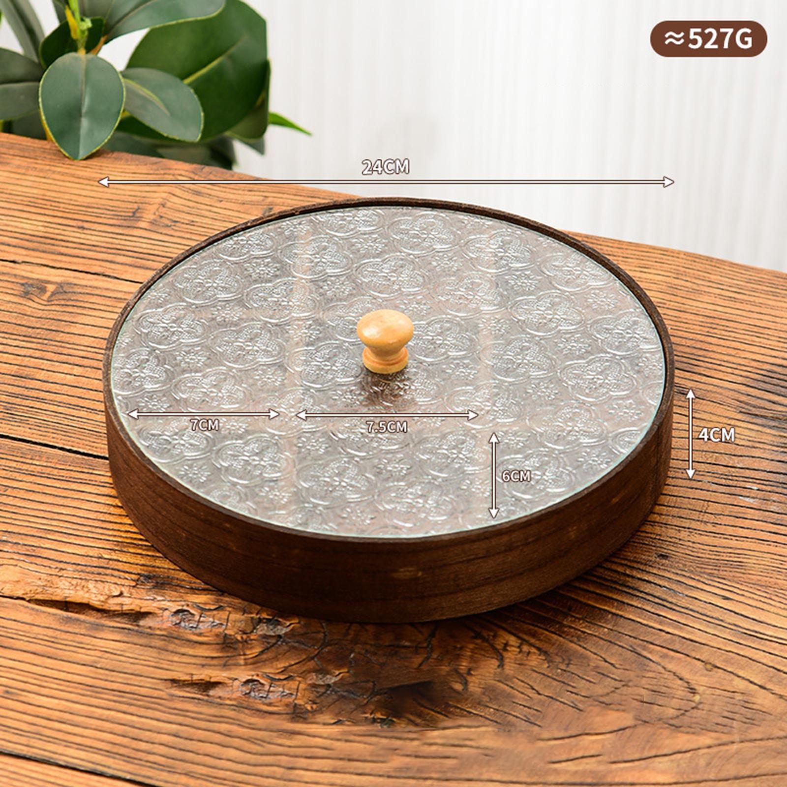 Bandeja de Servir Dividida con - Food Storage Glass Round reseña y precio