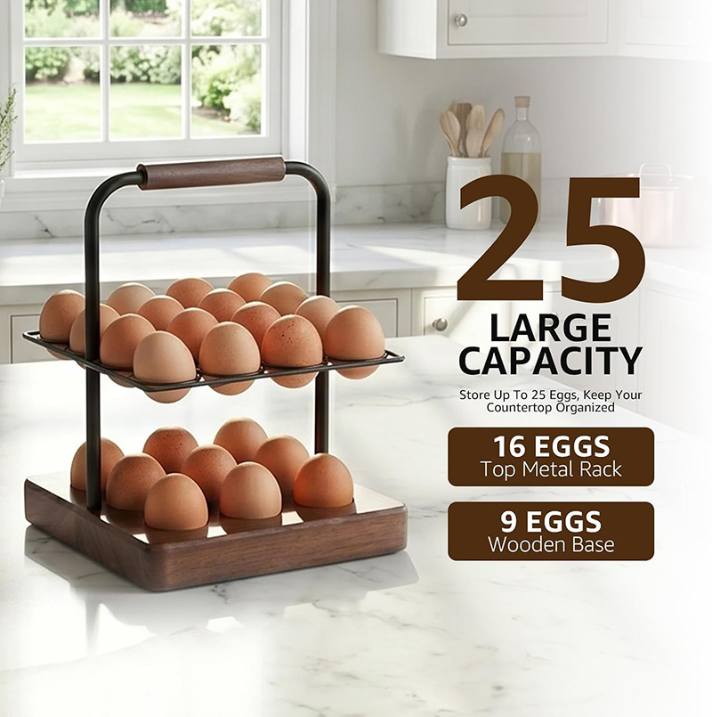 Porta Huevos Estilo Rústico pa - Egg Storage Holder reseña y precio