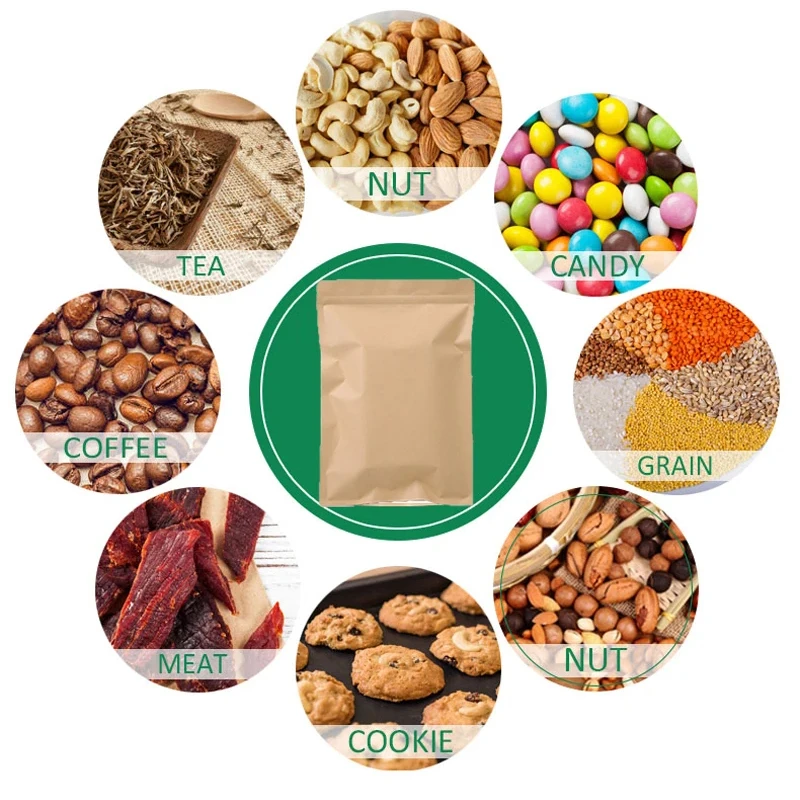 Bolsa de papel Kraft marrón co - Food Storage Reusable Bags reseña y precio
