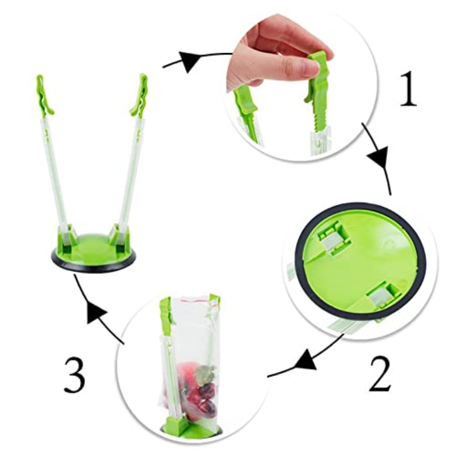 Baggy Rack - Paquete de 8, Cli - Ziploc Food Storage reseña y precio