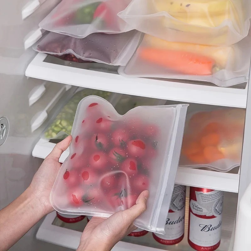 Bolsas de silicona para almace - Food Storage Reusable Bags reseña y precio