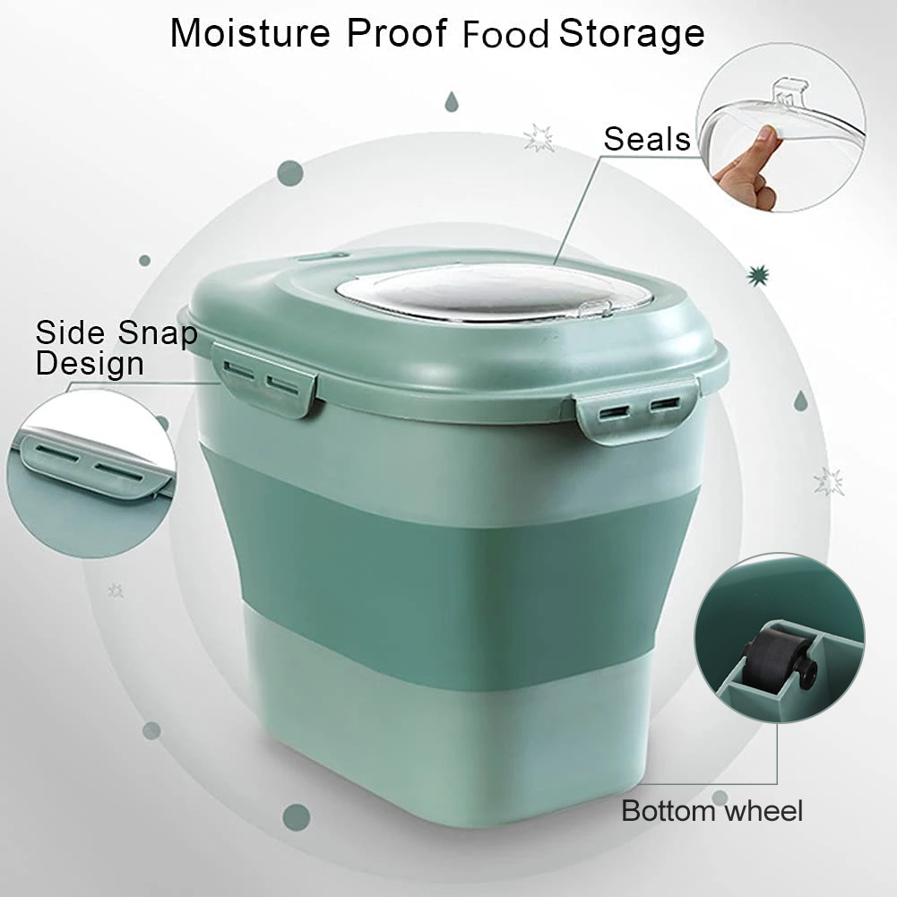 Contenedores plegables de alma - Food Storage Large Plastic Containers reseña y precio