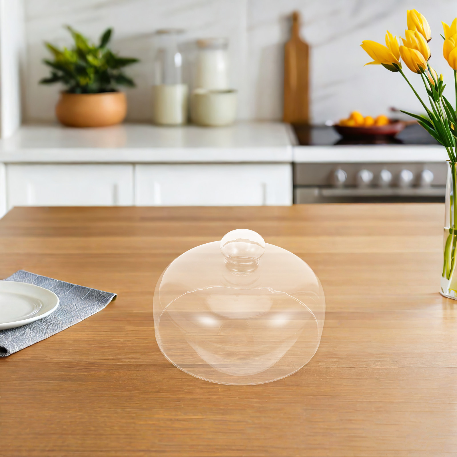 1 pieza de cubierta de vidrio  - Food Storage Glass Round reseña y precio