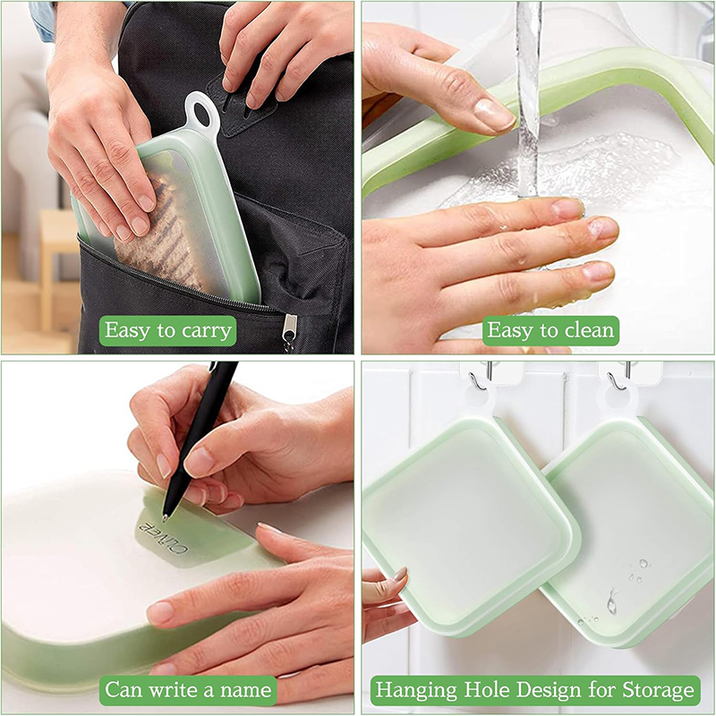 Caja Bento para sándwiches de  - Food Storage Silicone reseña y precio