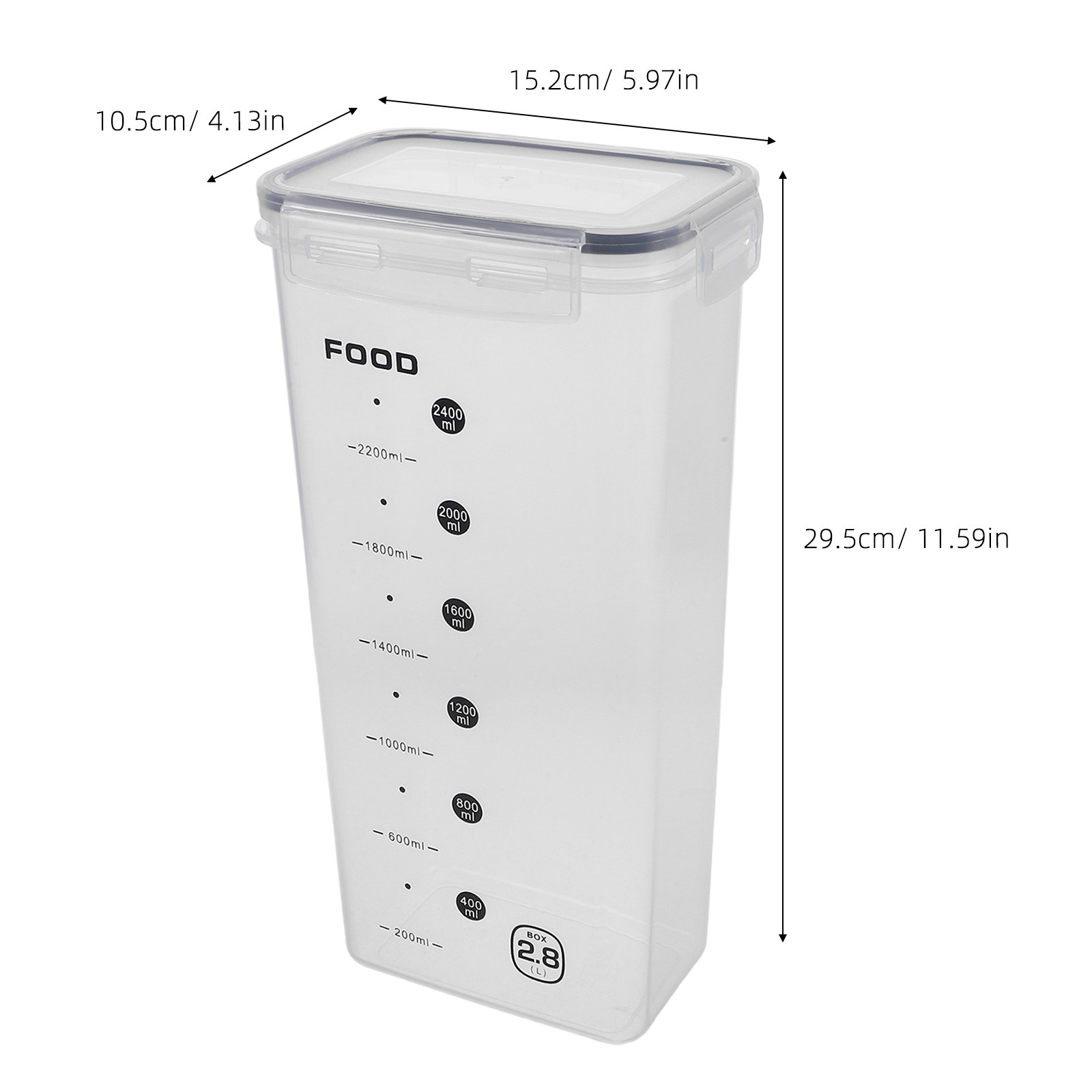 Contenedores de almacenamiento - Food Storage Large Plastic Containers reseña y precio